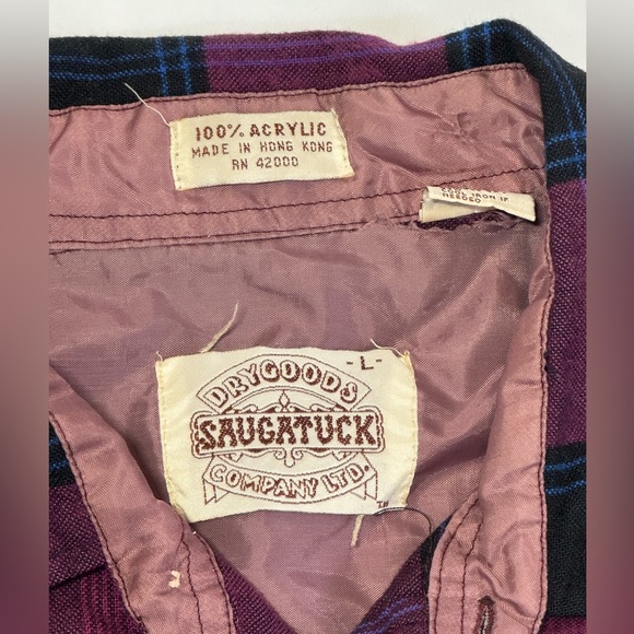 DRY GOODS CASUAL PLAID BUTTON-DOWN LARGE - Picture 2 of 4